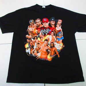 WWE I Was There 2011/2012 Canadian Tour Wrestling Black Men's T Shirt Size XL